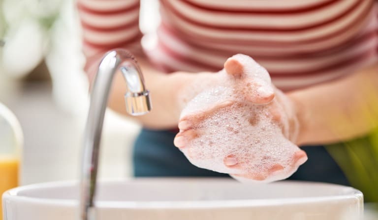 手洗いによる手肌の乾燥